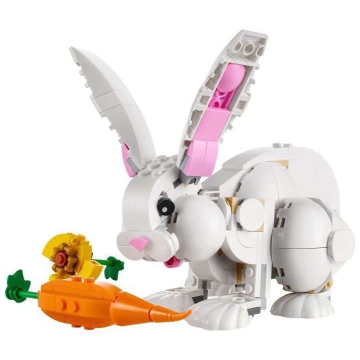 LEGO Creator 3-en-1 31133 Le Lapin Blanc, avec des Figurines Animaux P