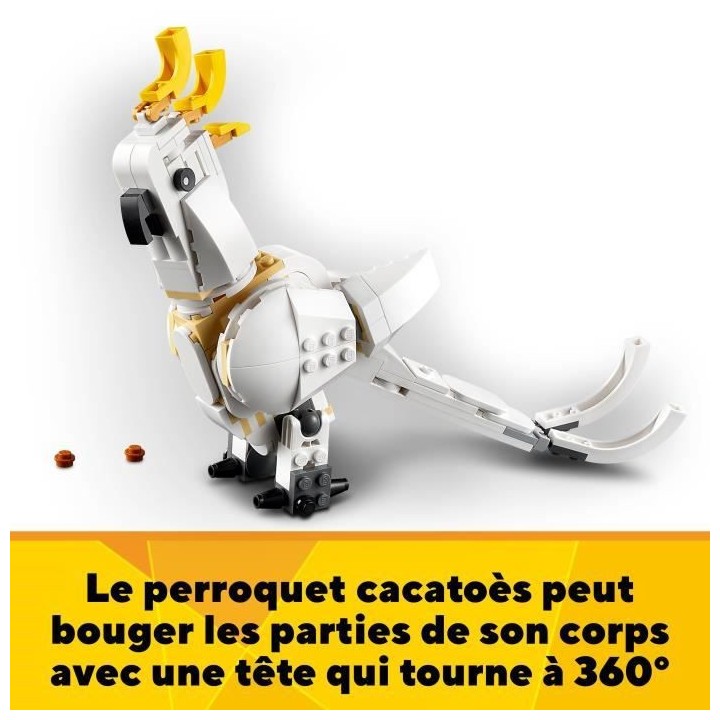 LEGO Creator 3-en-1 31133 Le Lapin Blanc, avec des Figurines Animaux P