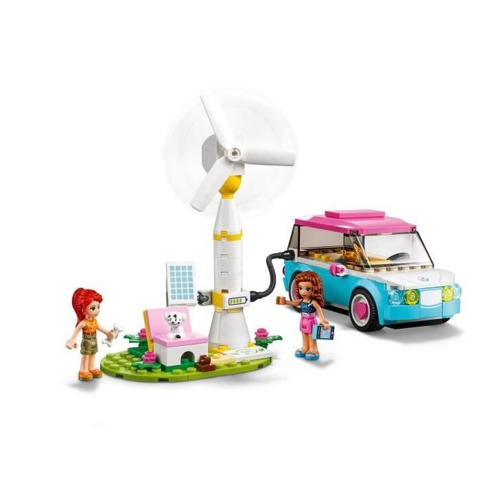LEGO Friends 41443 La Voiture Electrique d'Olivia, Jeu de construction