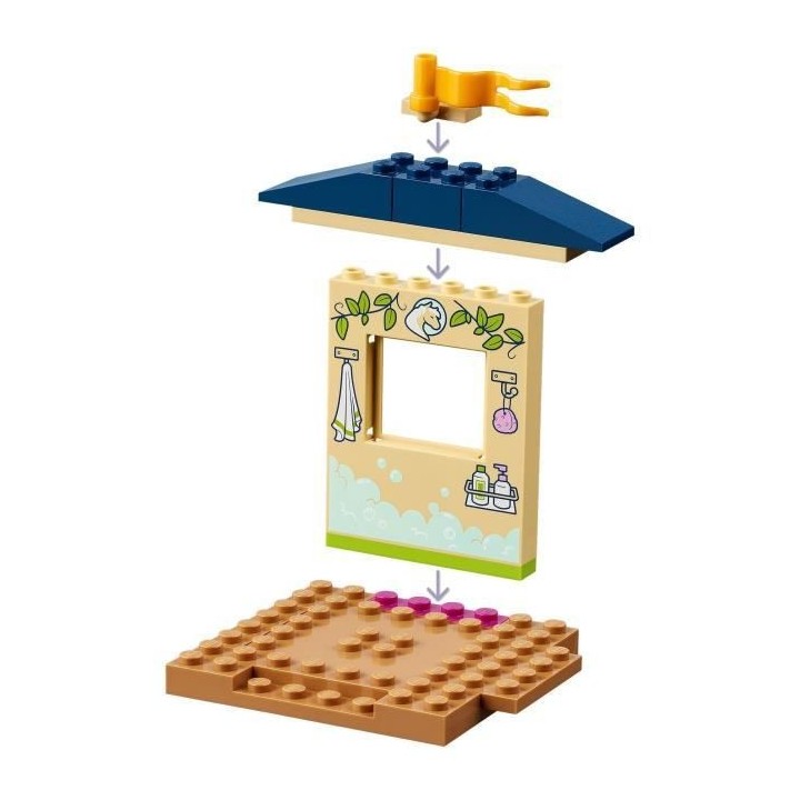 LEGO 41696 Friends L'Écurie de Toilettage du Poney, Jouet avec Cheval