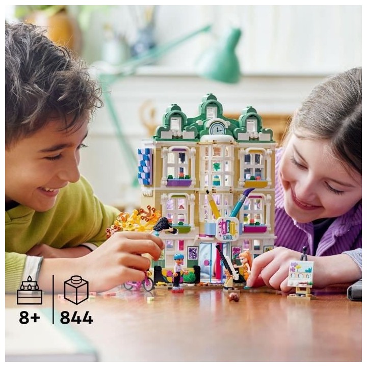 LEGO 41711 Friends L'École d'Art d'Emma, Jouet Éducatif, Peinture, P