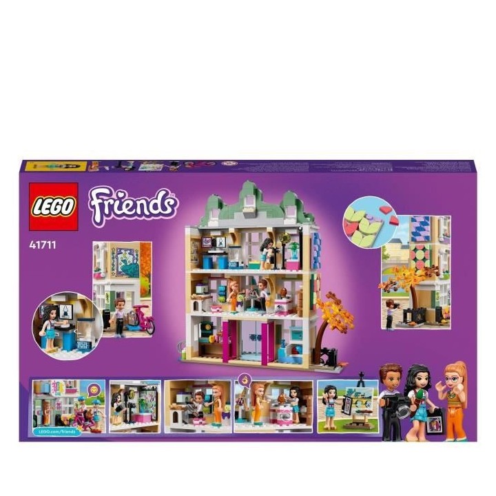 LEGO 41711 Friends L'École d'Art d'Emma, Jouet Éducatif, Peinture, P