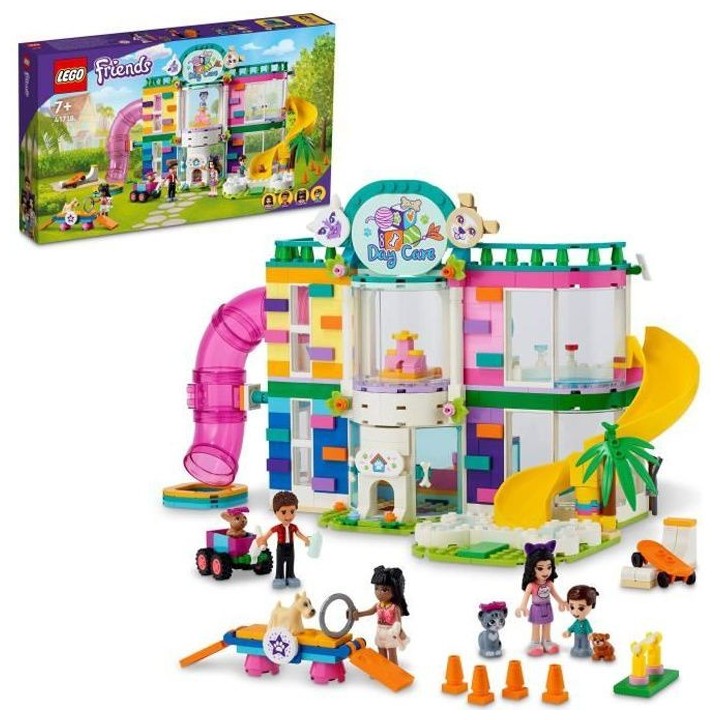 LEGO 41718 Friends La Garderie Des Animaux, Heartlake City, Jouet 7 An