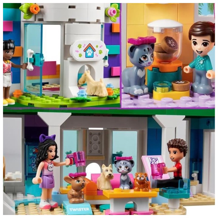 LEGO 41718 Friends La Garderie Des Animaux, Heartlake City, Jouet 7 An