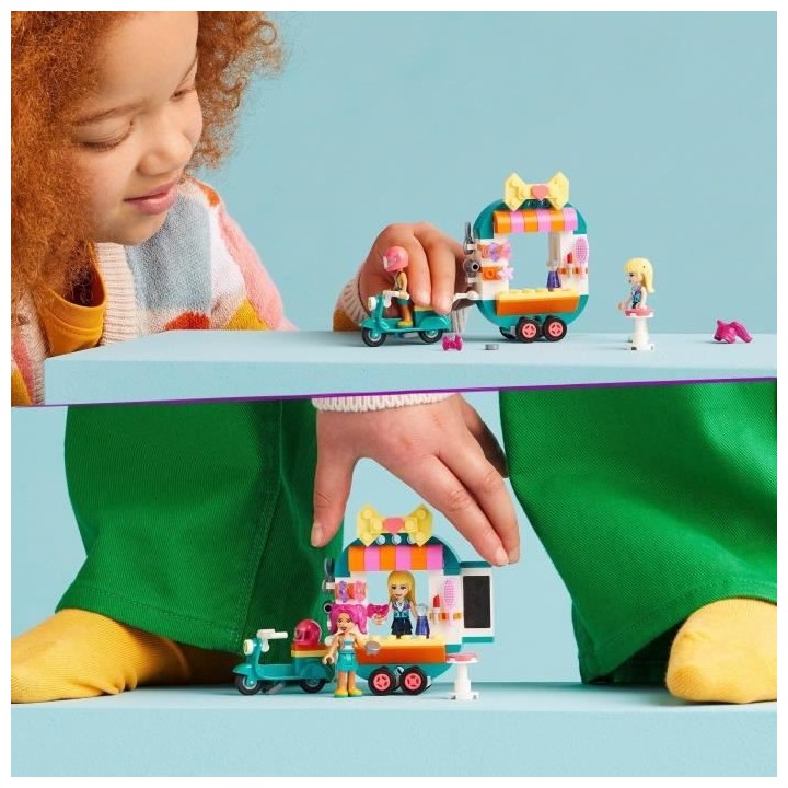 LEGO 41719 Friends La Boutique de Mode Mobile, Jouet de Petit Salon de