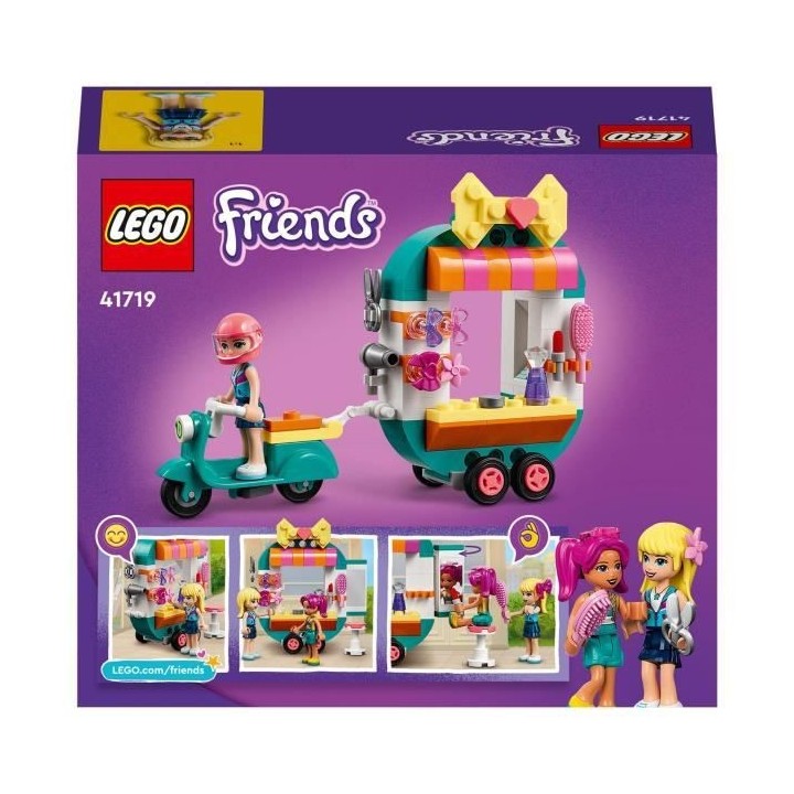 LEGO 41719 Friends La Boutique de Mode Mobile, Jouet de Petit Salon de