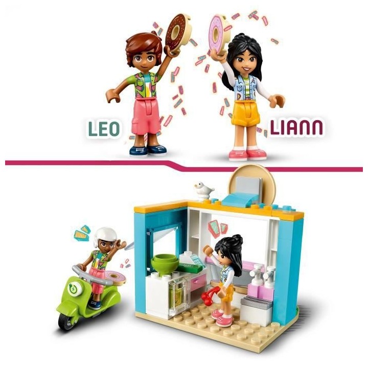 LEGO Friends 41723 La Boutique de Donuts, Jouet Enfants 4 Ans, Mini-Po