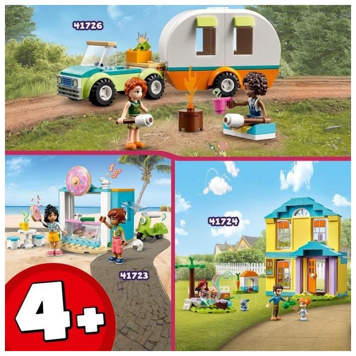 LEGO Friends 41723 La Boutique de Donuts, Jouet Enfants 4 Ans, Mini-Po