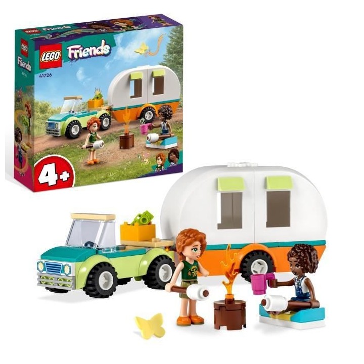 LEGO Friends 41726 Les Vacances en Caravane, Jouet Camping-Car avec Vo