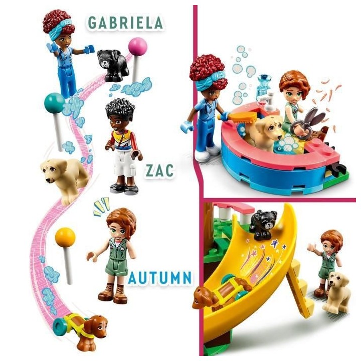 LEGO Friends 41727 Le Centre de Sauvetage Canin, Jouet Vétérinaire,
