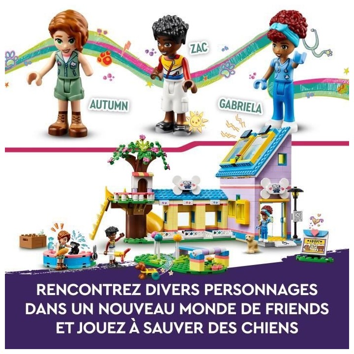 LEGO Friends 41727 Le Centre de Sauvetage Canin, Jouet Vétérinaire,