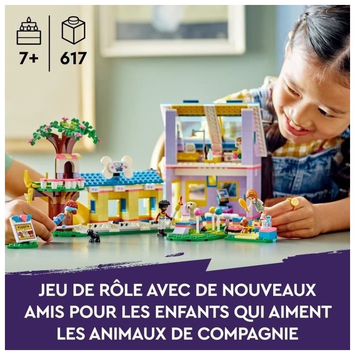 LEGO Friends 41727 Le Centre de Sauvetage Canin, Jouet Vétérinaire,