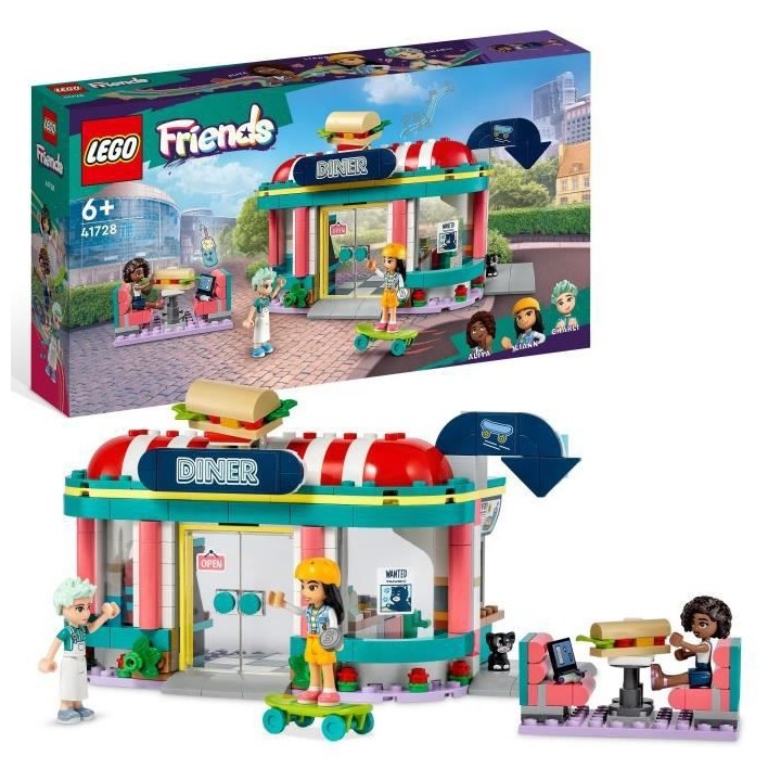 LEGO Friends 41728 Le Snack du Centre-Ville, Jouet Enfants 6 Ans, Mini
