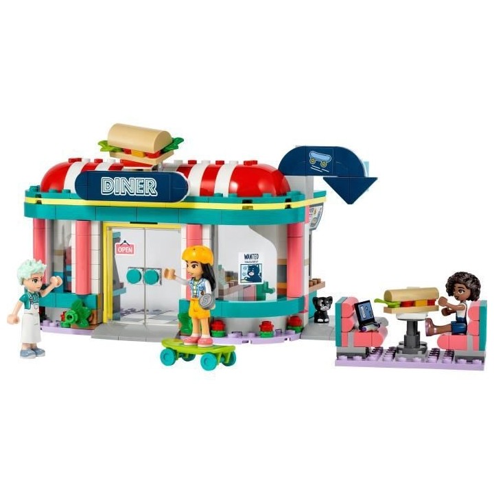 LEGO Friends 41728 Le Snack du Centre-Ville, Jouet Enfants 6 Ans, Mini