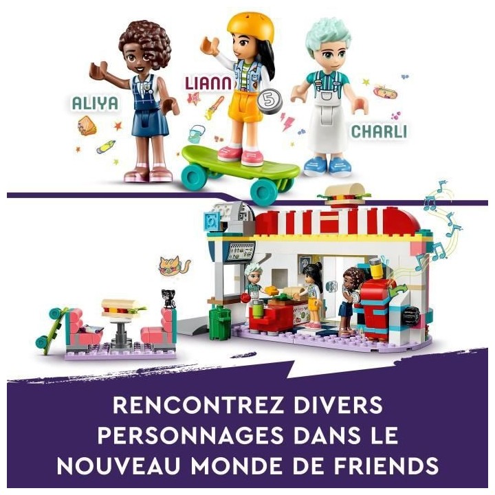 LEGO Friends 41728 Le Snack du Centre-Ville, Jouet Enfants 6 Ans, Mini