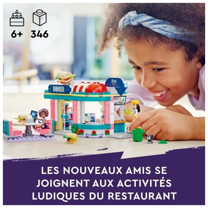 LEGO Friends 41728 Le Snack du Centre-Ville, Jouet Enfants 6 Ans, Mini