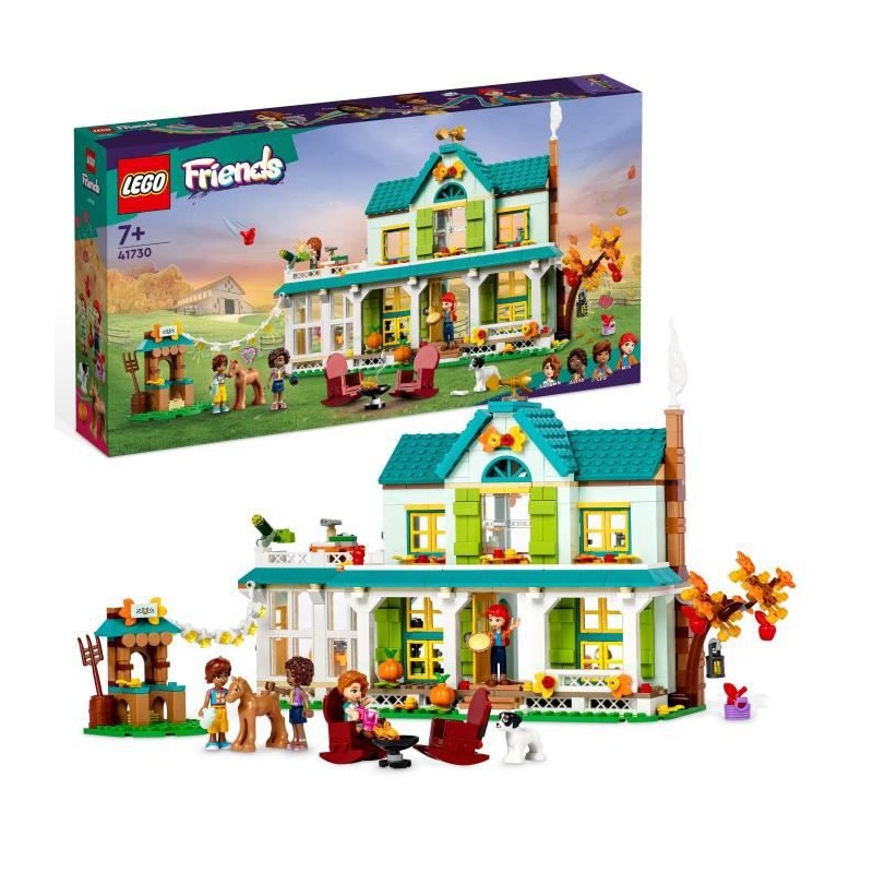 LEGO Friends 41730 La Maison d'Autumn, Jouet Animaux, Maison de Poupée avec Accessoires