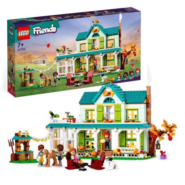 LEGO Friends 41730 La Maison d'Autumn, Jouet Animaux, Maison de Poupé