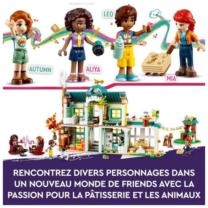 LEGO Friends 41730 La Maison d'Autumn, Jouet Animaux, Maison de Poupé