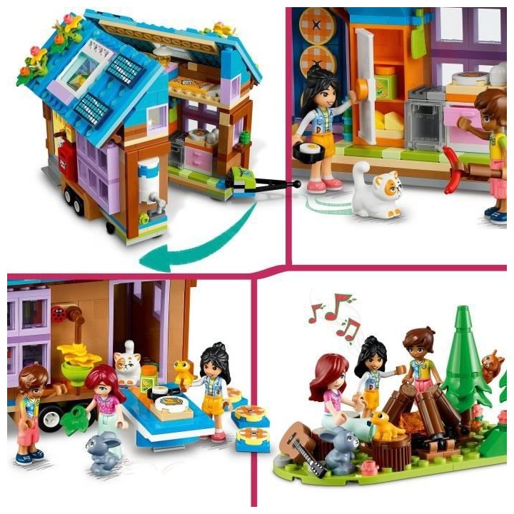 LEGO Friends 41735 La Mini Maison Mobile, Jeu Camping avec Voiture Jou