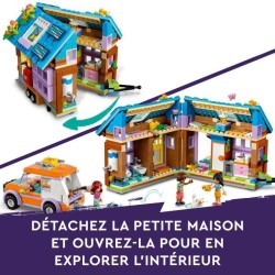 LEGO Friends 41735 La Mini Maison Mobile, Jeu Camping avec Voiture Jouet, et Mini-Poupées