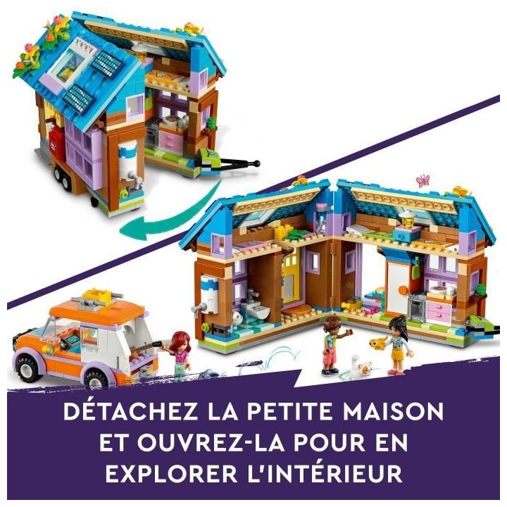 LEGO Friends 41735 La Mini Maison Mobile, Jeu Camping avec Voiture Jou