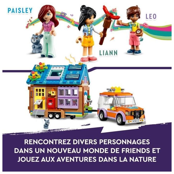 LEGO Friends 41735 La Mini Maison Mobile, Jeu Camping avec Voiture Jou