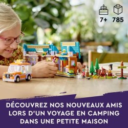 LEGO Friends 41735 La Mini Maison Mobile, Jeu Camping avec Voiture Jouet, et Mini-Poupées