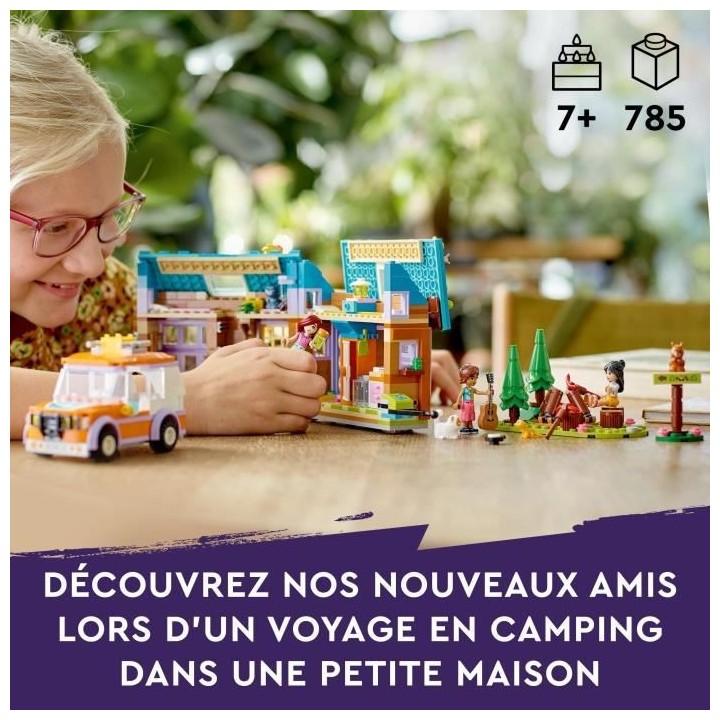 LEGO Friends 41735 La Mini Maison Mobile, Jeu Camping avec Voiture Jou