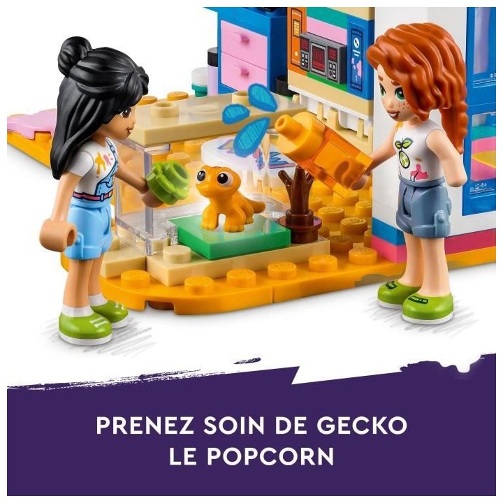 LEGO Friends 41739 La Chambre de Liann, Jouet de Maison Mini-Poupées,