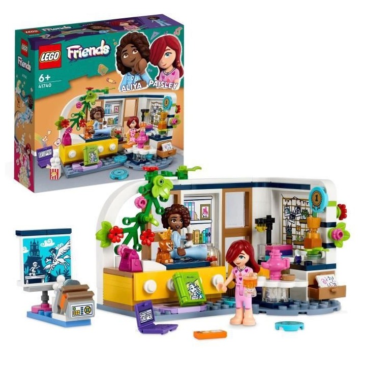 LEGO Friends 41740 La Chambre d'Aliya, Jouet avec Figurine Paisley et