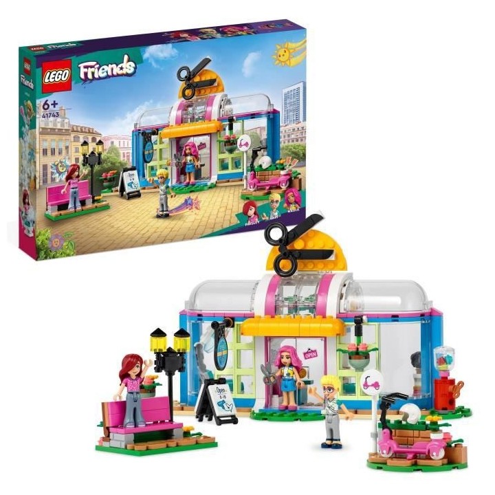 LEGO Friends 41743 Le Salon de Coiffure, Jouet de Coiffure avec Mini-P