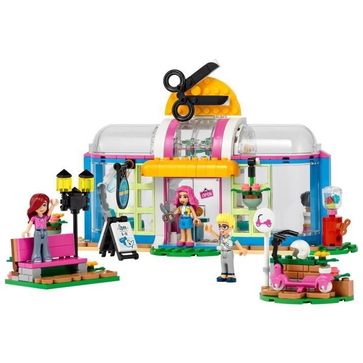 LEGO Friends 41743 Le Salon de Coiffure, Jouet de Coiffure avec Mini-P