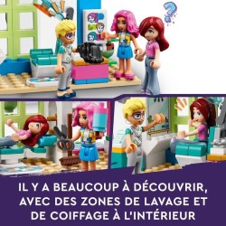 LEGO Friends 41743 Le Salon de Coiffure, Jouet de Coiffure avec Mini-Poupées Paisley et Olly