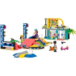 LEGO Friends 41751 Le Skatepark, Jouet de Skateboard, avec Mini-Poupée et Scooter