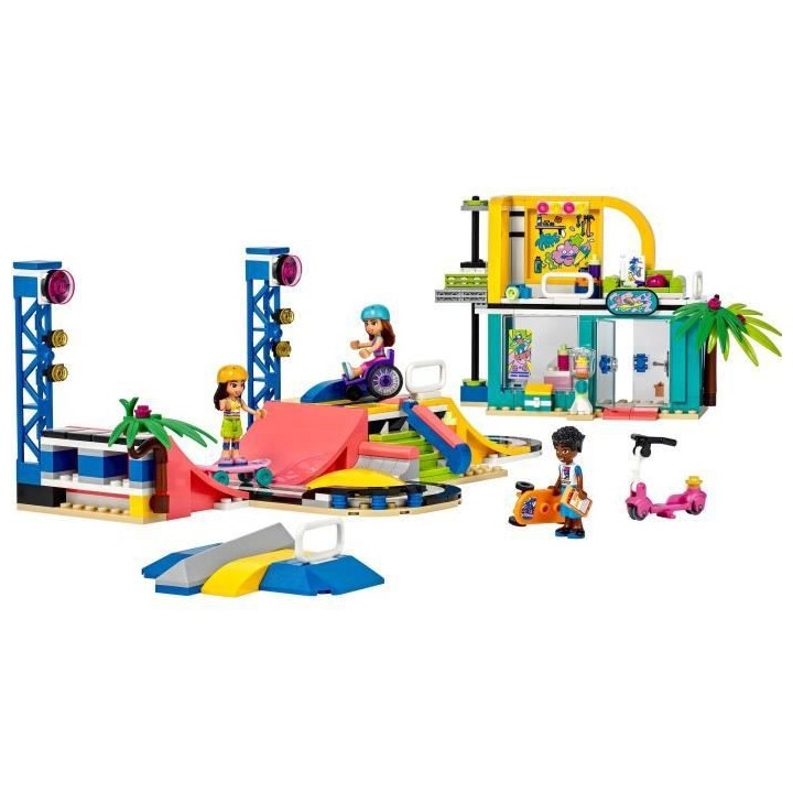 LEGO Friends 41751 Le Skatepark, Jouet de Skateboard, avec Mini-Poupé