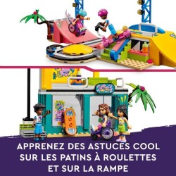 LEGO Friends 41751 Le Skatepark, Jouet de Skateboard, avec Mini-Poupée et Scooter