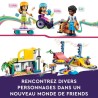 LEGO Friends 41751 Le Skatepark, Jouet de Skateboard, avec Mini-Poupée et Scooter