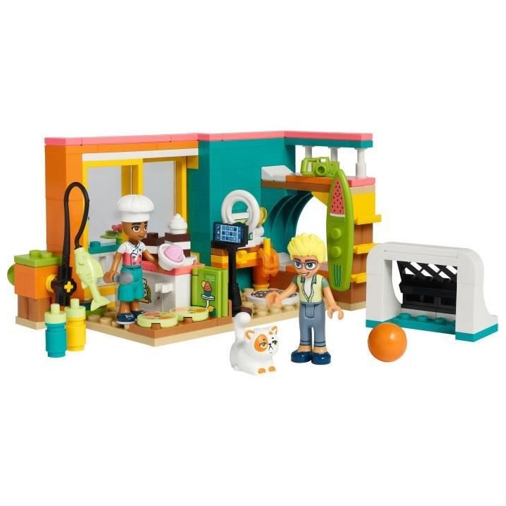 LEGO Friends 41754 La Chambre de Léo, Jouet sur la Pâtisserie, avec