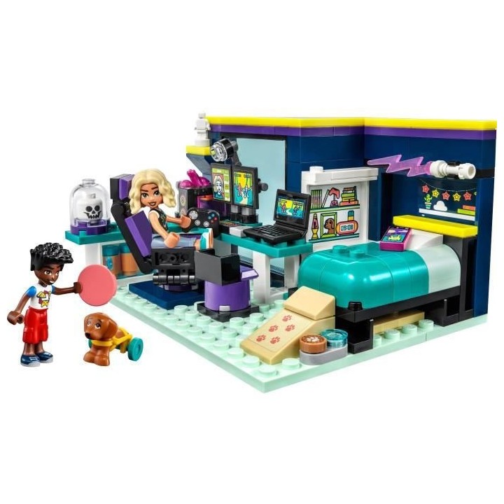LEGO Friends 41755 La Chambre de Nova, Jouet sur le Theme du Gaming, a