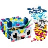 LEGO DOTS 41805 Le Tiroir Animal Créatif, Kit de Mosaique, Boîte de Rangement, Loisir Créatif