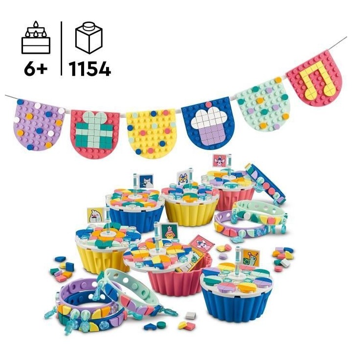 LEGO DOTS 41806 Le Kit de Fete Ultime, Jeux Anniversaire, Cadeau pour