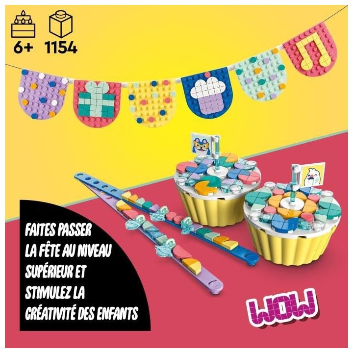 LEGO DOTS 41806 Le Kit de Fete Ultime, Jeux Anniversaire, Cadeau pour