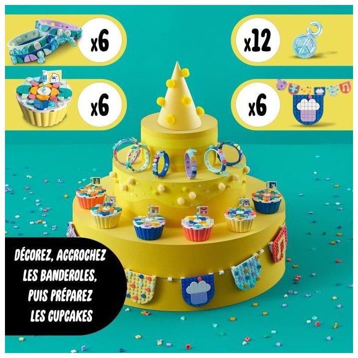 LEGO DOTS 41806 Le Kit de Fete Ultime, Jeux Anniversaire, Cadeau pour