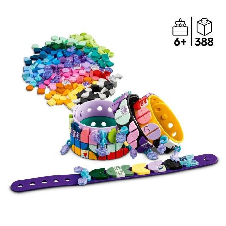 LEGO DOTS 41807 La Méga-Boîte Création de Bracelets, Création Bijo