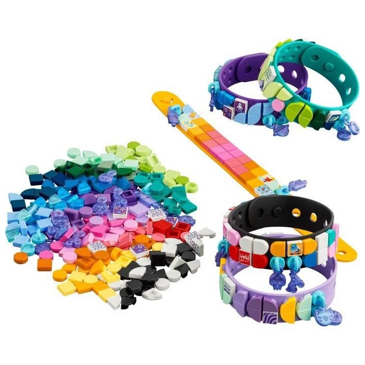 LEGO DOTS 41807 La Méga-Boîte Création de Bracelets, Création Bijo