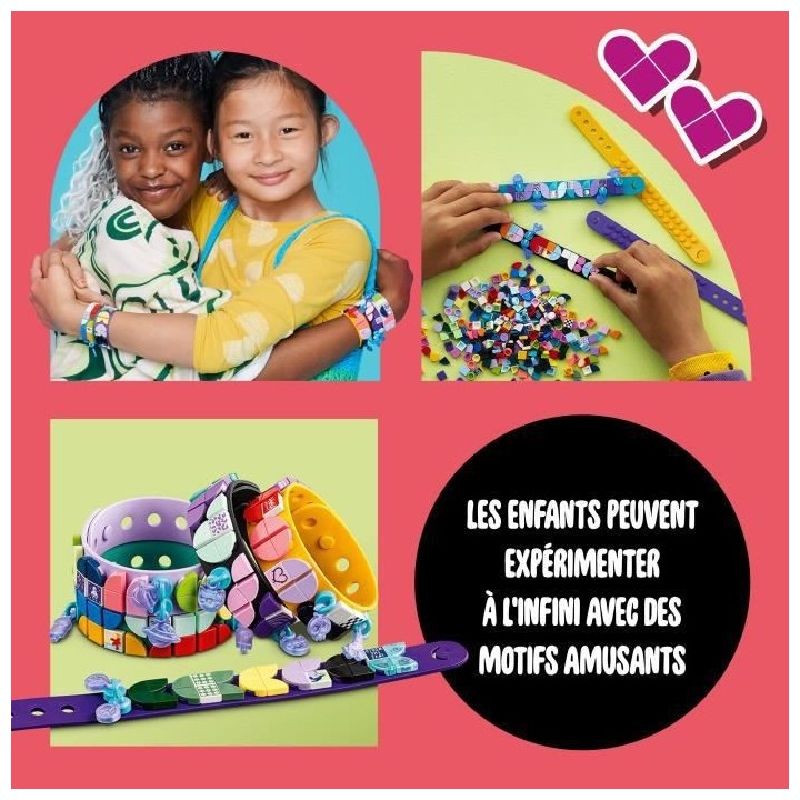 LEGO DOTS 41807 La Méga-Boîte Création de Bracelets, Création Bijo