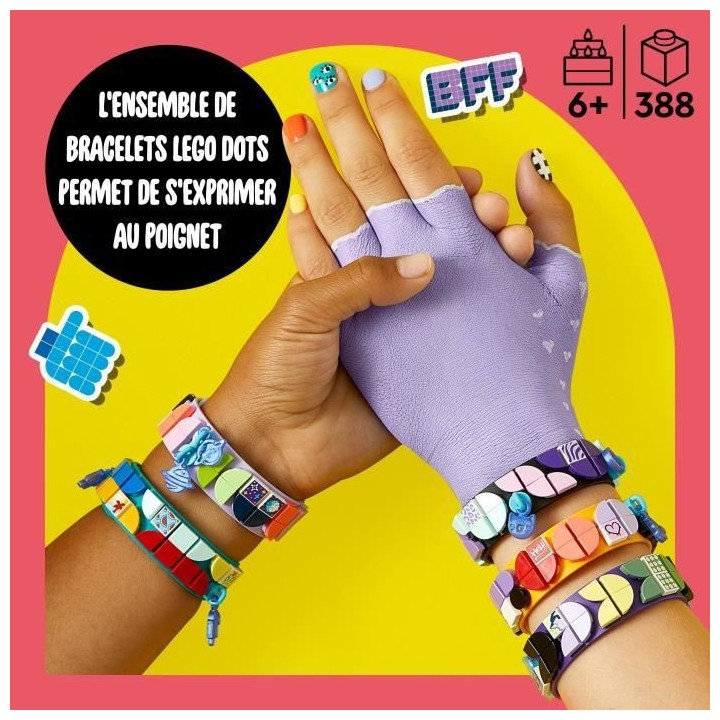 LEGO DOTS 41807 La Méga-Boîte Création de Bracelets, Création Bijo