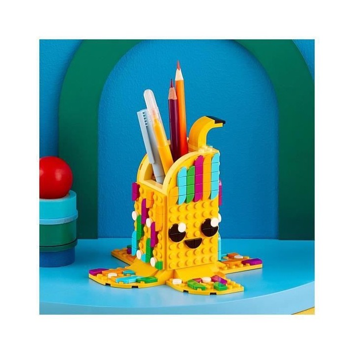 LEGO 41948 DOTS Le Porte-Crayons Banane Amusante, Jouet de Constructio