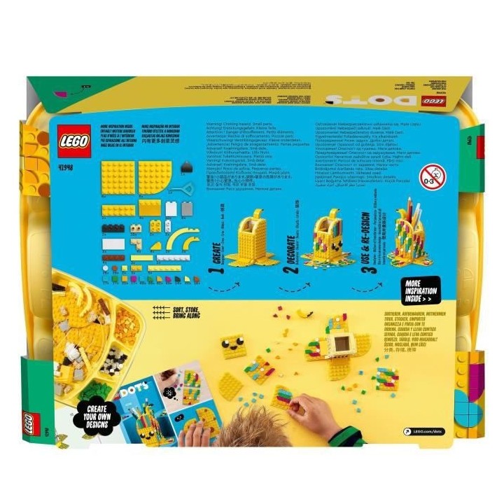 LEGO 41948 DOTS Le Porte-Crayons Banane Amusante, Jouet de Constructio